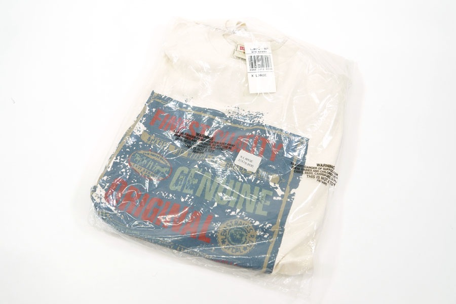 90's Levi's ''FINEST QUALITY GENUINE ORIGINAL'' Tシャツ 表記(XL) USA製 NOS