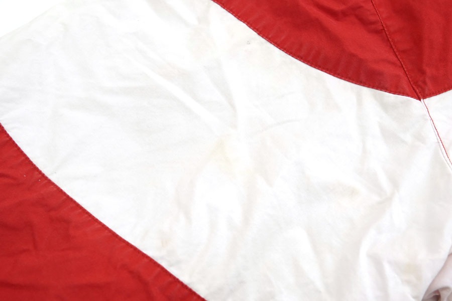 RALPH LAUREN 2 TONE ANORAK PARKA RED/WHITE (SIZE.X LARGE)