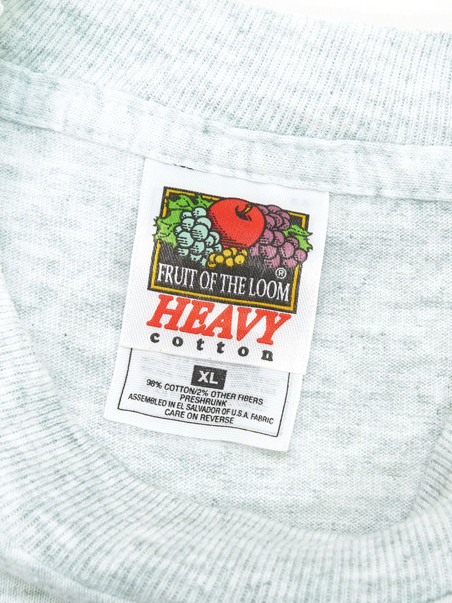 90's FRUIT OF THE LOOM ''Microsoft'' プリントTシャツ 霜降りグレー