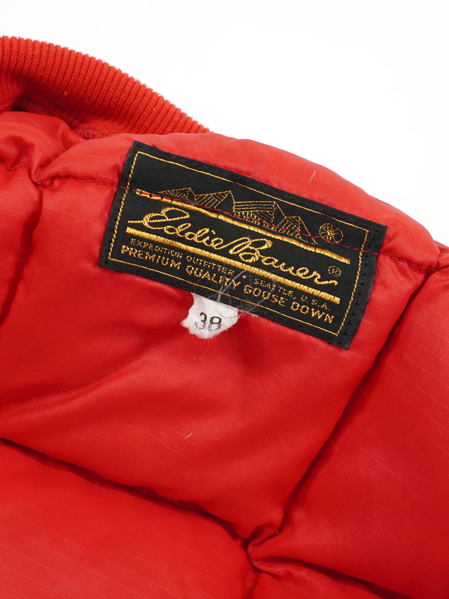 70's 黒タグ エディバウアー ダウンベスト レッド 表記(38) | NEW ITEM