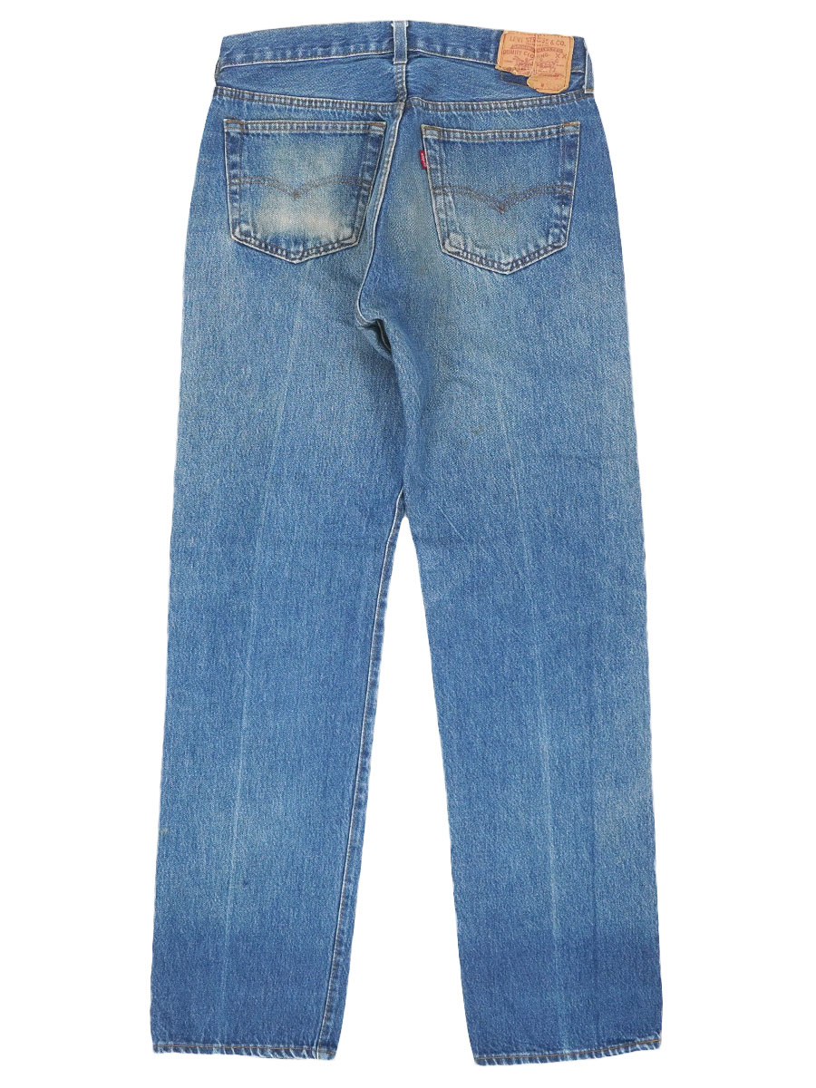 Levi's 501 デニムパンツ 内股シングル 色落良 USA製 80s 80's Levi's 501 内股シングル デニムパンツ 良雰囲気 表記