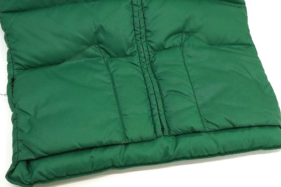 70's ALPINE DESIGNS リップストップ ダウンベスト グリーン 表記(L