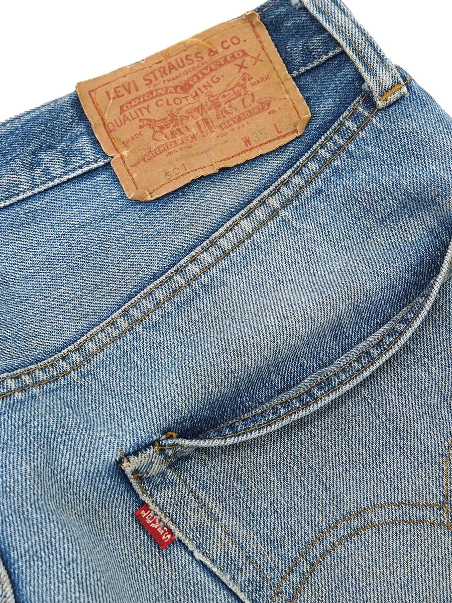 70's LEVI'S 501 66前期 デニムパンツ 良色落ち 表記(W35 L34