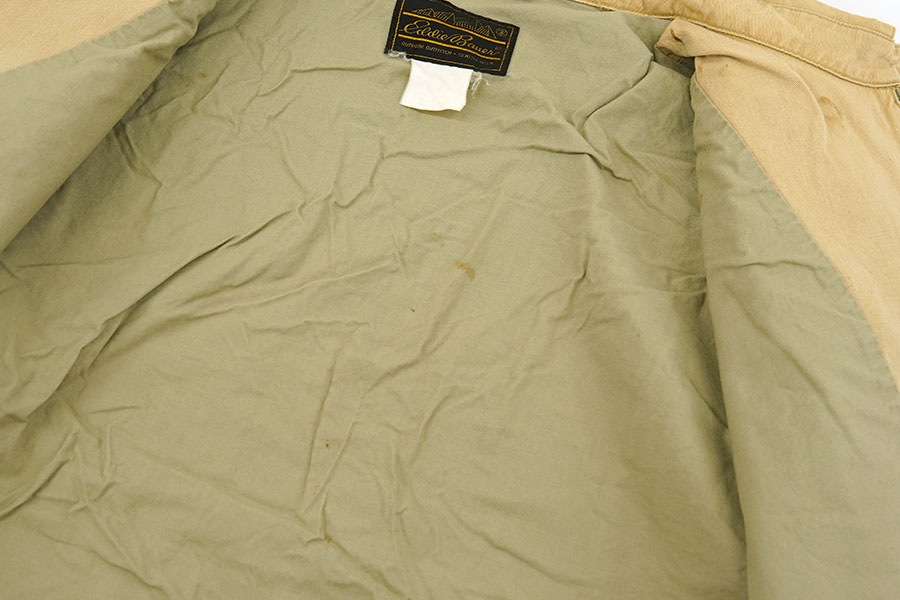 80's 黒タグ エディーバウアー コットン スウィングトップ ベージュ
