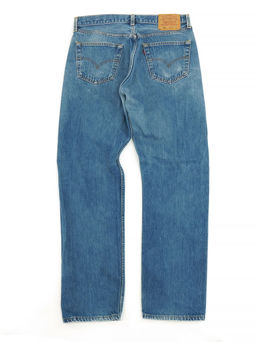 90'S LEVI'S 501 BLUE JEANS (SIZE. W34 L32) MADE IN USA | NEW ITEM