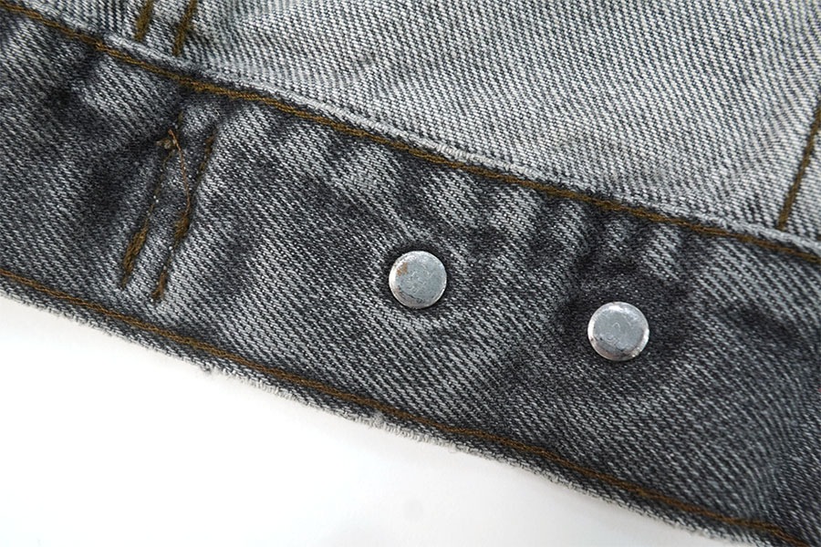 80'S LEVI'S 70506 BLACK DENIM JACKET (SIZE.42R) MADE IN USA