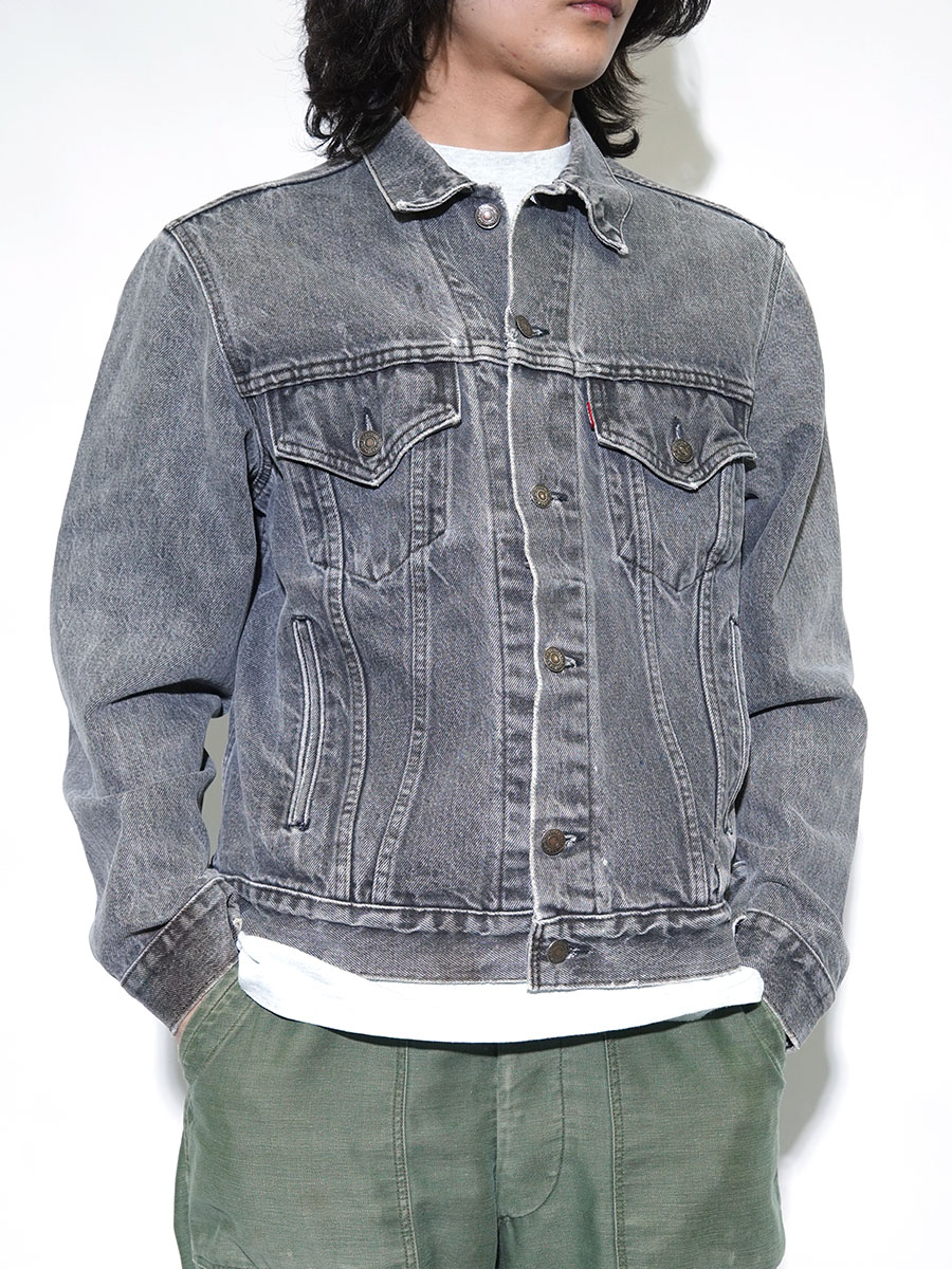 80'S LEVI'S 70506 BLACK DENIM JACKET (SIZE.42R) MADE IN USA