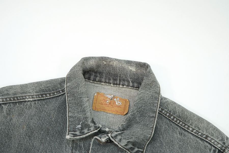 80'S LEVI'S 70506 BLACK DENIM JACKET (SIZE.42R) MADE IN USA