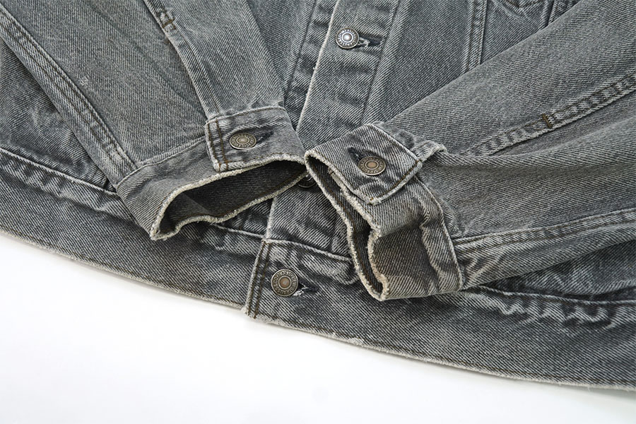 80'S LEVI'S 70506 BLACK DENIM JACKET (SIZE.42R) MADE IN USA