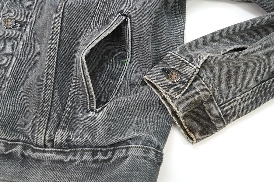 80'S LEVI'S 70506 BLACK DENIM JACKET (SIZE.42R) MADE IN USA