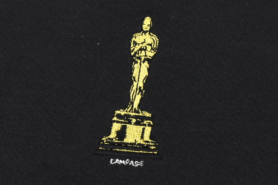 90's SANTEE sweats ''OSCAR'' バックプリント 両面刺繍入り セットインスリーブスウェット 表記(XL) USA製 DEAD