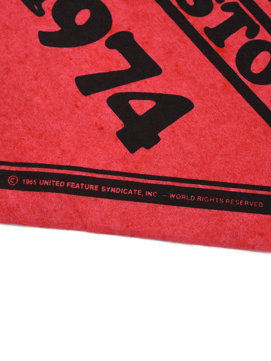 70's ''WOODSTOCK 1974'' フェルトペナント レッド DEAD
