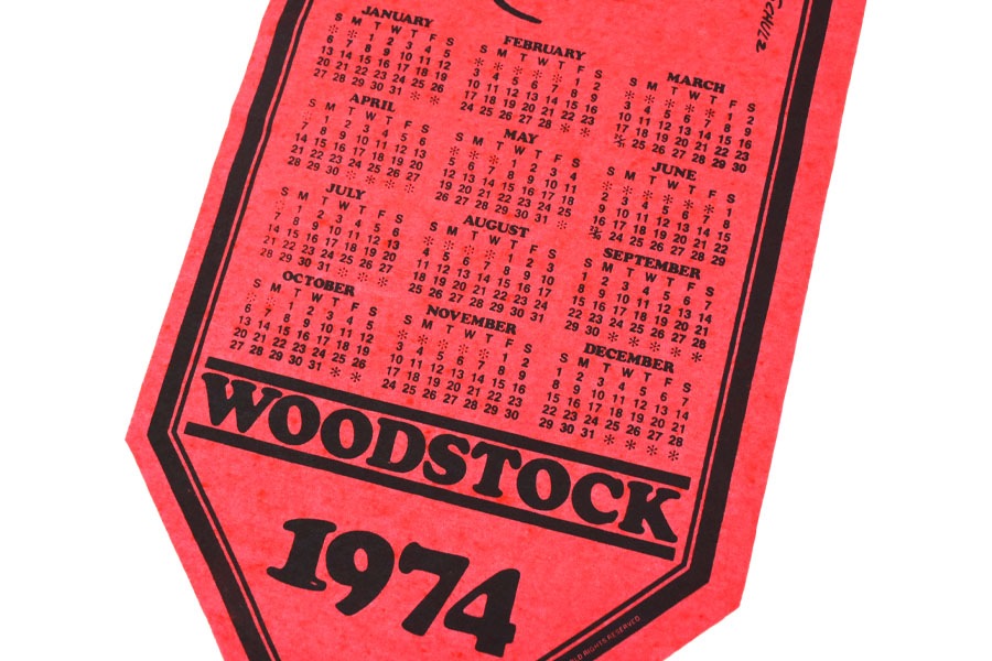 70's ''WOODSTOCK 1974'' フェルトペナント レッド DEAD