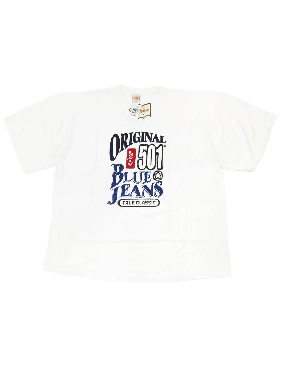 90's Levi's ''ORIGINAL BLUE JEANS'' Tシャツ 表記(XL) USA製 NOS
