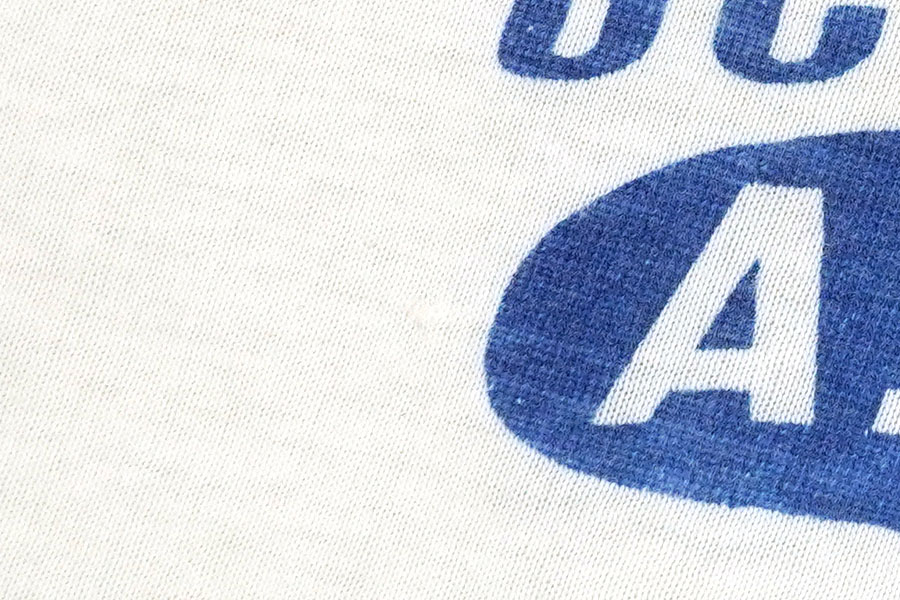 50's～ FELCO athletic wear ''HIGHLANDS SCHOOL A174'' 3段染み込みプリント Tシャツ ホワイト 表記(L)