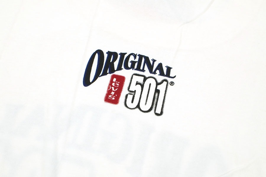 90's Levi's ''ORIGINAL BLUE JEANS'' Tシャツ 表記(XL) USA製 NOS
