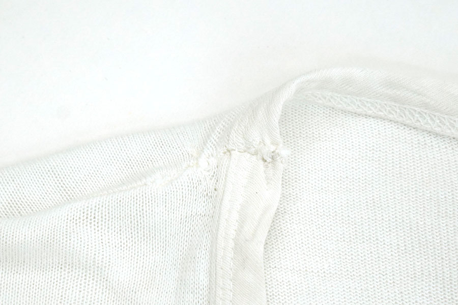 50's～ FELCO athletic wear ''HIGHLANDS SCHOOL A174'' 3段染み込みプリント Tシャツ ホワイト 表記(L)