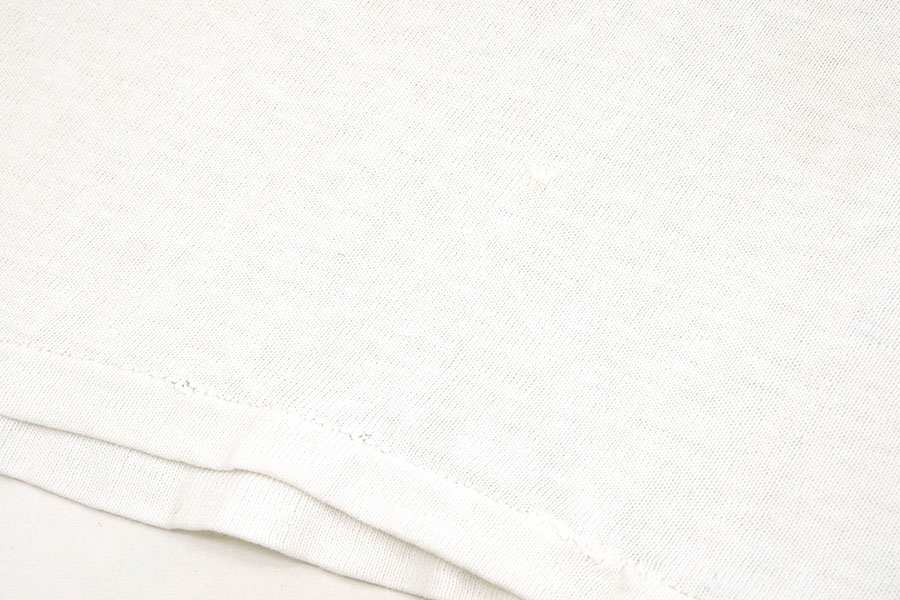 50's～ FELCO athletic wear ''HIGHLANDS SCHOOL A174'' 3段染み込みプリント Tシャツ ホワイト 表記(L)