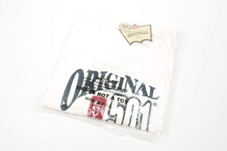 90's Levi's ''ORIGINAL BLUE JEANS'' Tシャツ 表記(XL) USA製 NOS