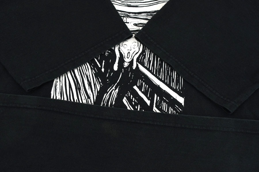 ムンク叫 びTシャツ　Lサイズ　Fruit of the Loom　90s 2025年最新】ムンクの叫び tシャツ 90sの人気アイテム - メルカリ