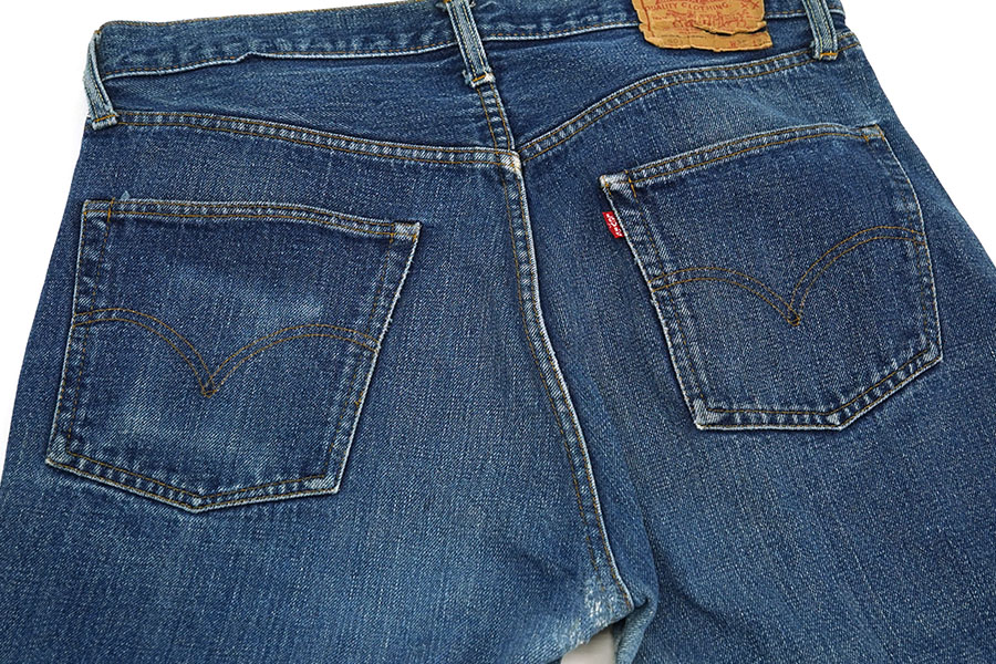 70's LEVI'S 501 66前期 ヒゲ 良雰囲気 デニムパンツ 表記(W35 L30