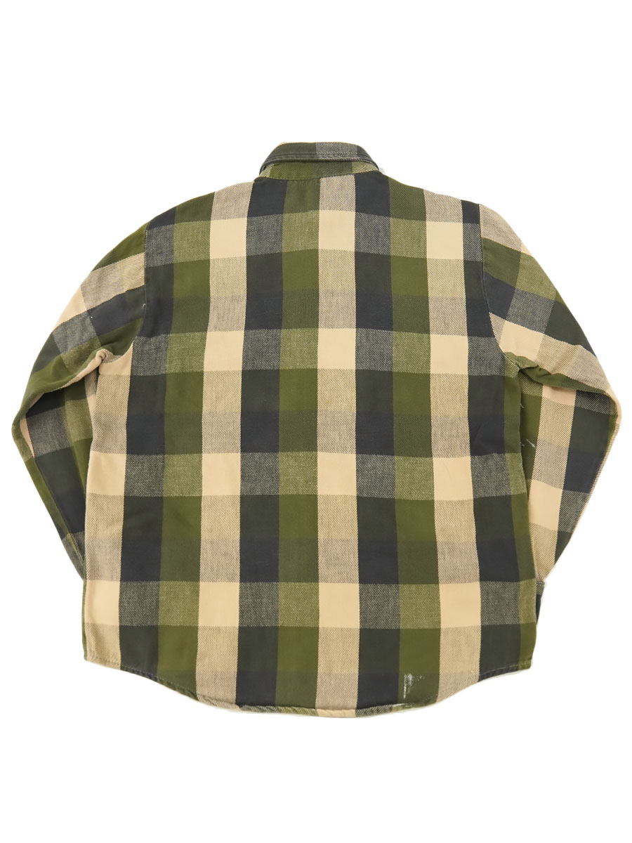 70's FROSTPROOF ブロックチェック フランネルシャツ 表記(M) USA製