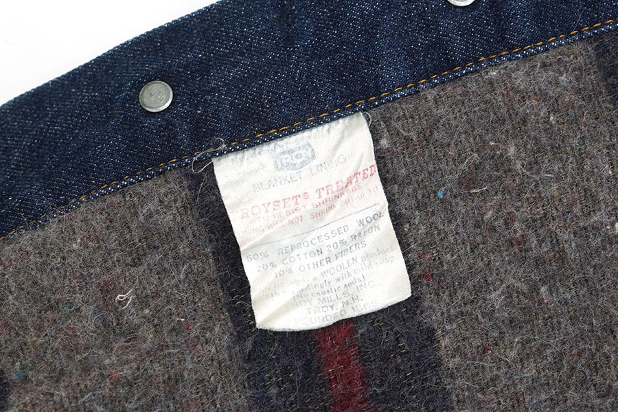 60's Levi's 70505 BIG-E ブランケット デニムジャケット 濃紺 60's Levi's 70505 BIG-E ブランケット デニムジャケット 濃紺