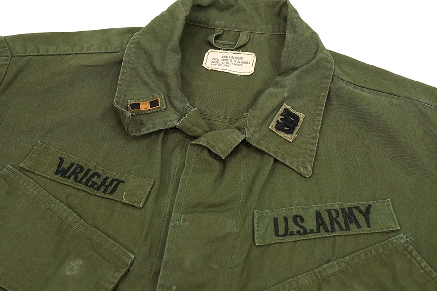 60's U.S.ARMY ファティーグジャケット 3rd 表記(SMALL-REGULAR)