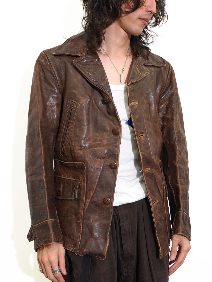 40's CALIFORNIAN レザージャケット ブラウン 表記(40) | すべて