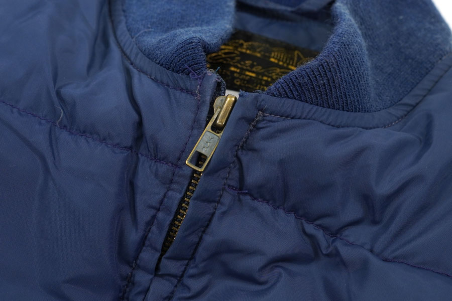 80's 黒タグ エディバウアー ダウンベスト ネイビー 表記(S