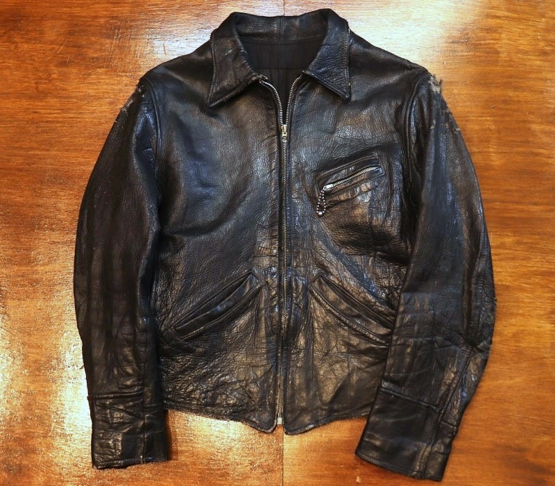 1940s LEATHER JACKET , Size 34 | FAKEα | | BerBerJin WebStore