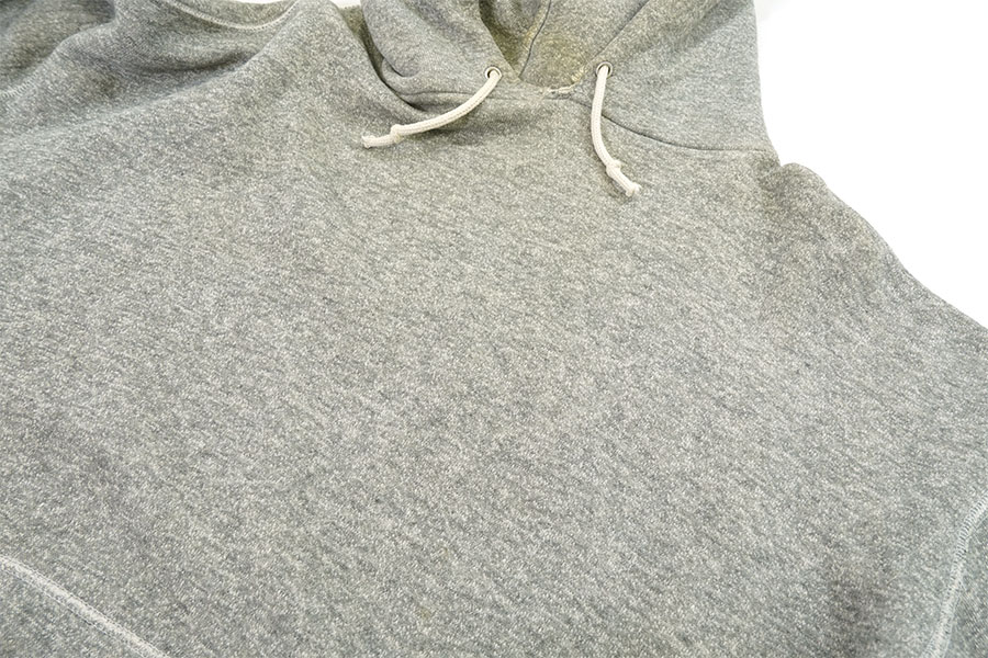 60's セットインスリーブ スウェットパーカ 無地 グレー 実寸(XL位)