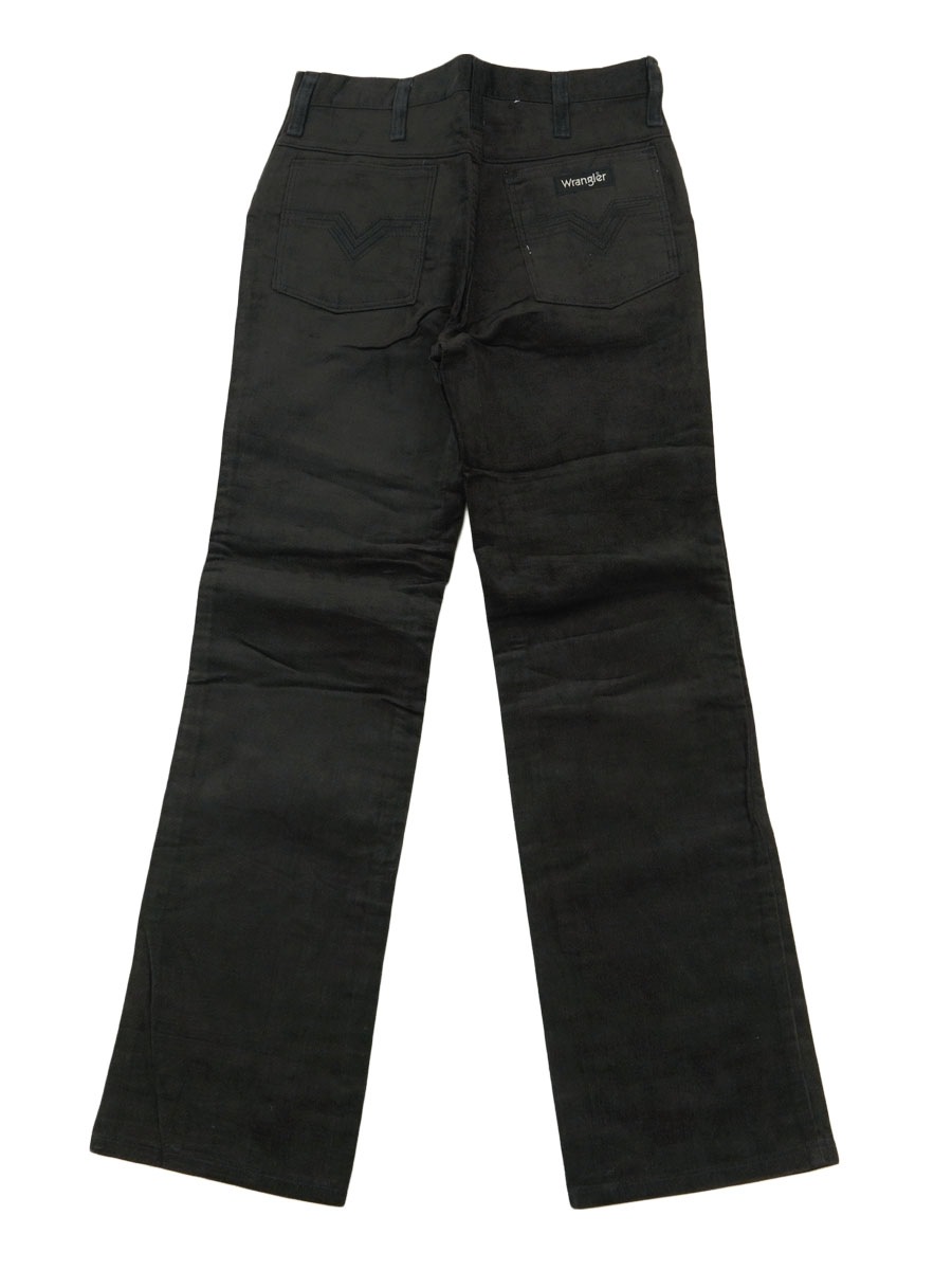 80's Wrangler 7M603 ベロアパンツ ブラック 表記(30 SHORT) USA製