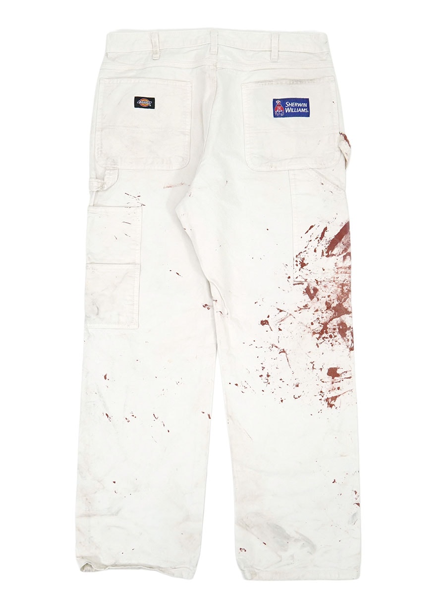 DickiesxSHERWIN WILLIAMS ペインターパンツ ペンキ飛び ホワイト