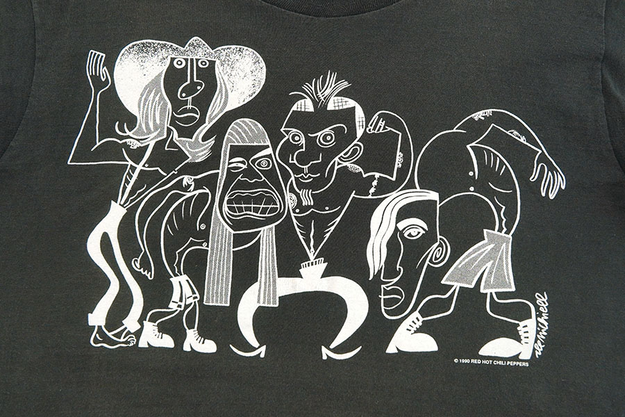 美品 Red Hot Chili Peppers usa製 ロンT 両面プリント 90's giant ''RED HOT CHILI PEPPERS'' 両面プリント Tシャツ