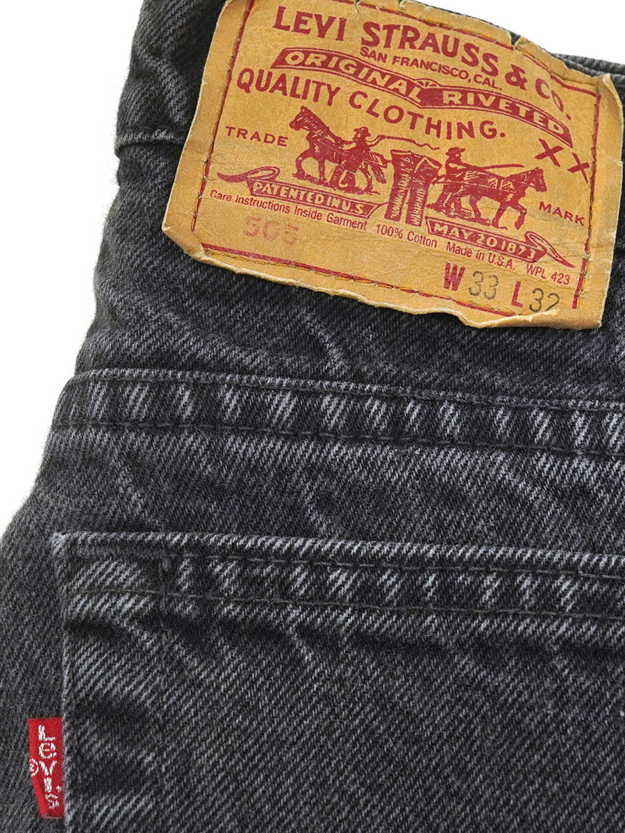 80'S LEVI'S 505 BLACK JEANS (SIZE.33 L32) | SOLD OUT | | BerBerJin