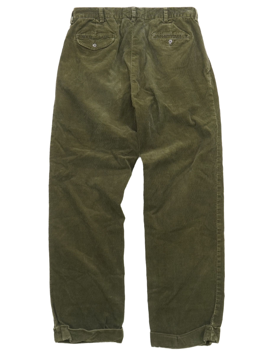 ラルフローレン HAMMOND PANT 2タック コーデュロイパンツ オリーブ