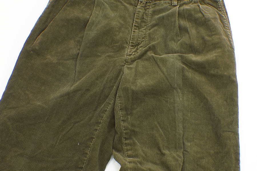 ラルフローレン HAMMOND PANT 2タック コーデュロイパンツ オリーブ