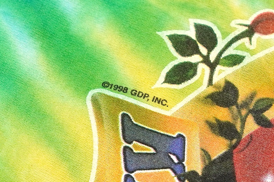 90's LIQUID BLUE グレイトフル・デッド ''KEEP IT GREEN'' 両面プリント タイダイTシャツ 表記(L) USA製