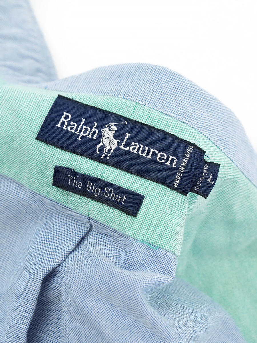 RALPH LAUREN SWITCHING PATTERN B.D.SHIRT (SIZE. LARGE) THE BIG