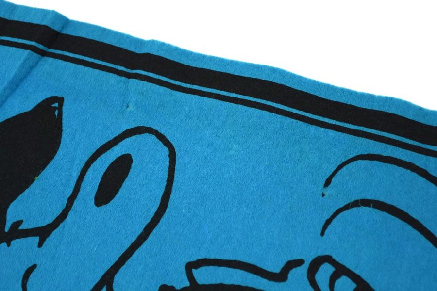 O*7様 ヴィンテージ フェルト絵画 1980's snoopy Snoopy And Woodstock Art Peanuts Canvas Vintage | eBay