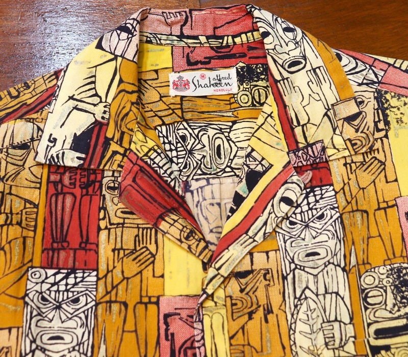 1950s COTTON HAWAIIAN SHIRT , Size M