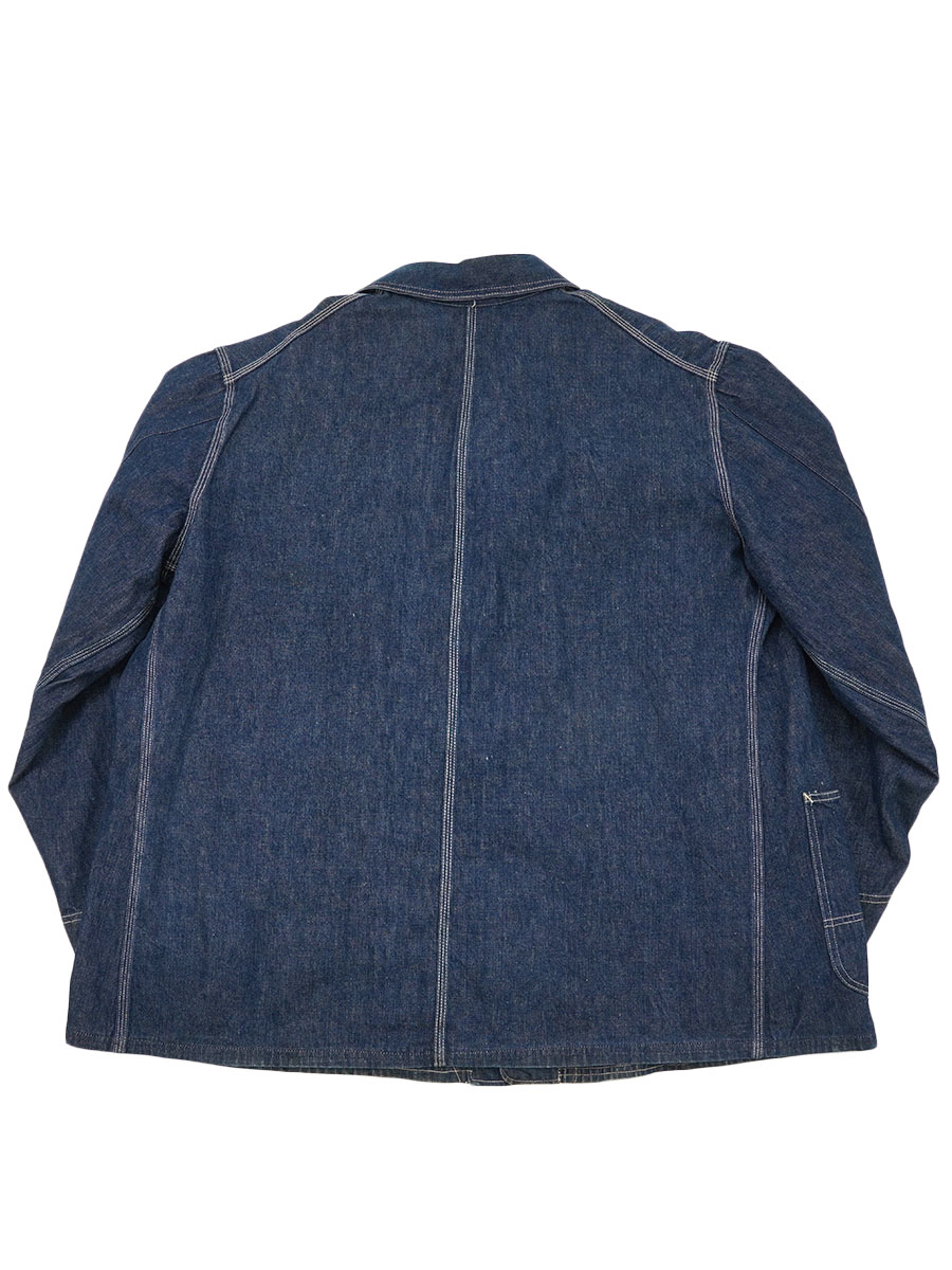 【ハウスマーク】極上 濃紺 Lee 46 40年代 91-J カバーオール 40's Lee 91-J ハウスマーク デニムカバーオール 濃紺 表記(50) | NEW