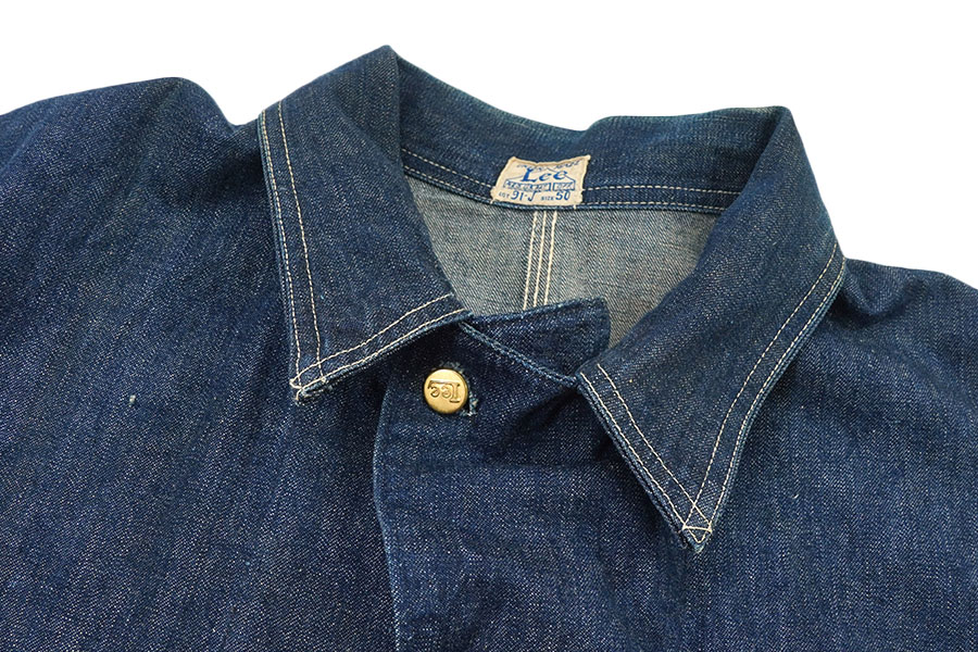 40's Lee 91-J ハウスマーク デニムカバーオール 濃紺 表記(50) | NEW