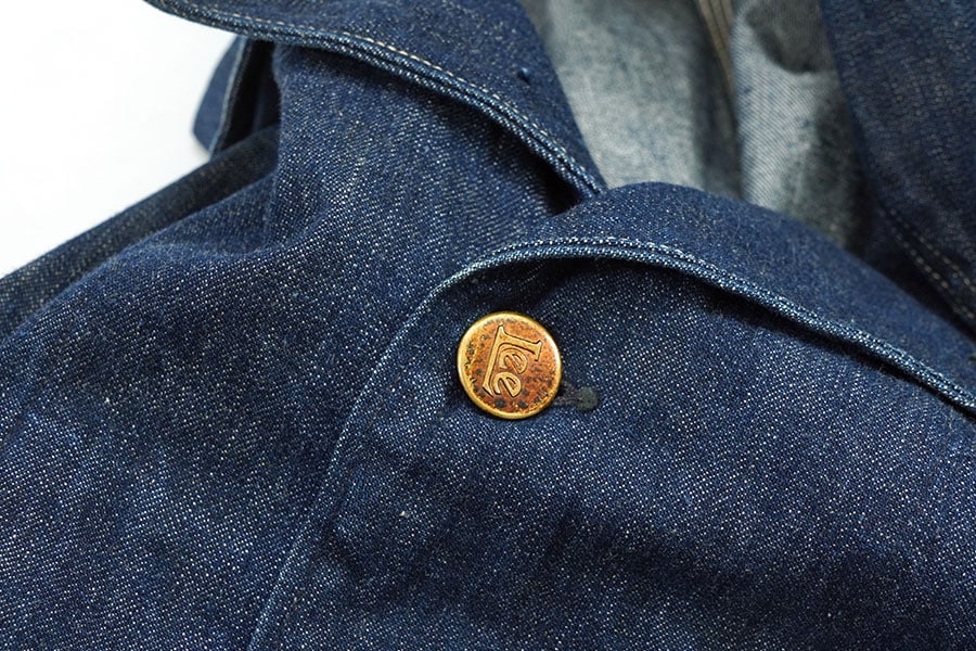 40's Lee 91-J ハウスマーク デニムカバーオール 濃紺 表記(50