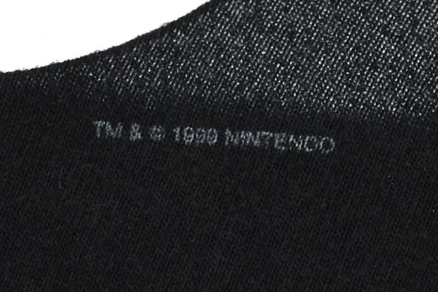 90's Pokémon ''サトシ'' プリントTシャツ ブラック 実寸(M位)