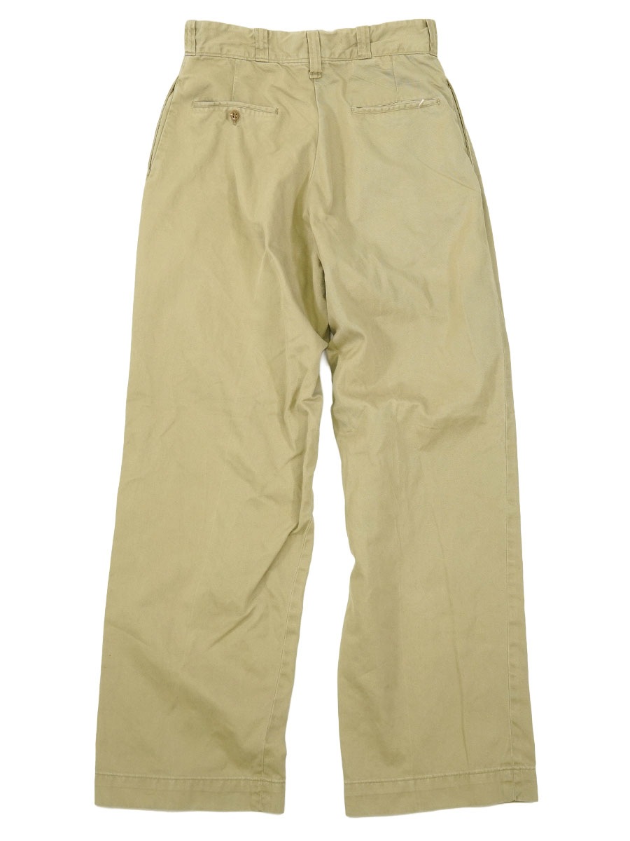 60's U.S.ARMY ジッパーフライ チノトラウザーズ 実寸(W27 L29) | NEW