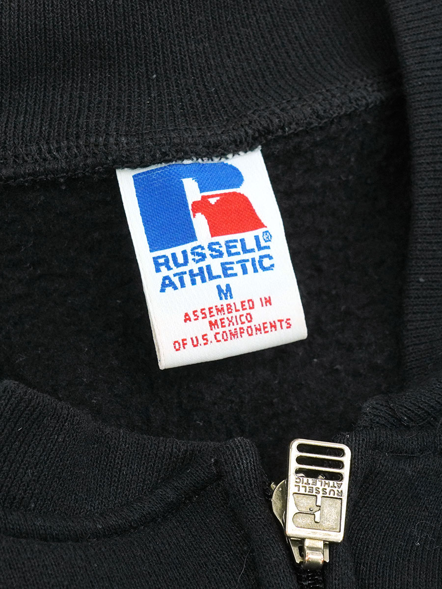 90's RUSSELL ATHLETIC フルジップ スウェットカーディガン 無地