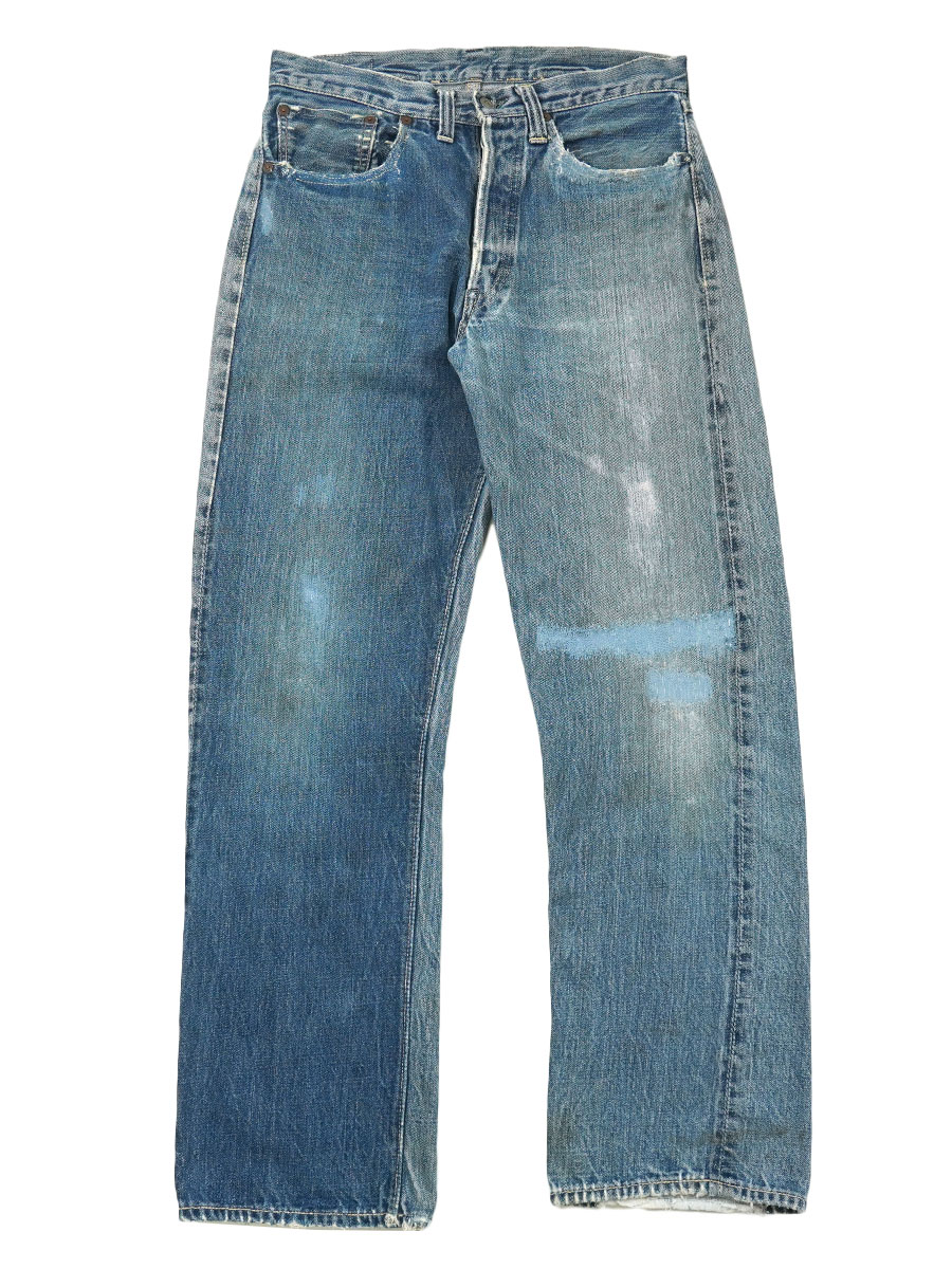 1930's Levi's 501XX 1937Model Multicolor Denim Waist Overalls