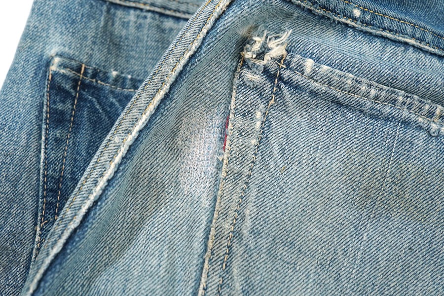 1930's Levi's 501XX 1937Model Multicolor Denim Waist Overalls